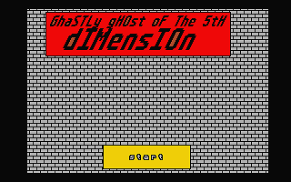 Ghastly Ghost of the 5th Dimension atari screenshot